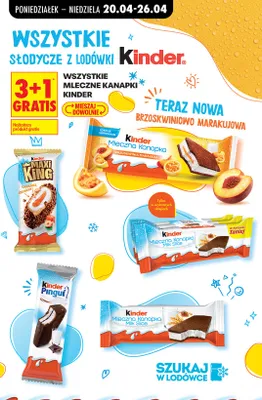 Wszystkie mleczne kanapki Kinder promocja w Biedronka