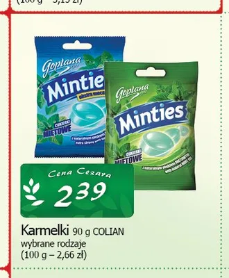 Karmelki Minties Goplana promocja w CEZAR Delikatesy