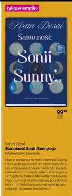 Książka Samotność Sonii i Sunny'ego Kiran Desai promocja w Empik