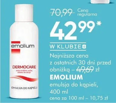 Emulsja do kąpieli Dermo Care promocja w Super-Pharm