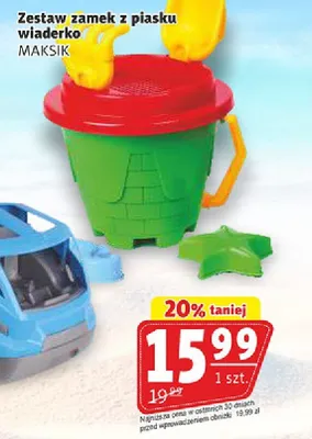 Zestaw zamek z piasku wiaderko MAKSIK promocja w Prim Market