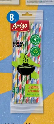 Słomki do napojów jednorazowe Amigo promocja w POLOmarket