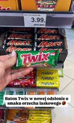 Baton Twix Hazelnut promocja w Dino