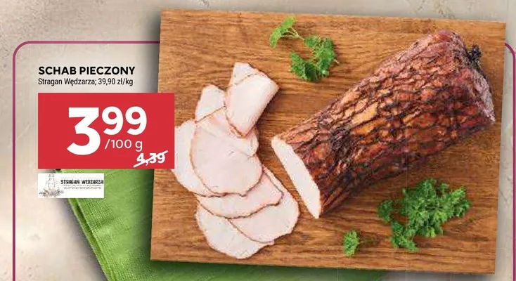 Schab pieczony Stragan Wędzarza promocja w Stokrotka