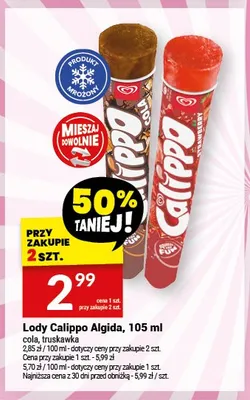 Lody Calippo Algida cola promocja w Twój Market