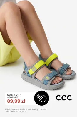 Sandały dziecięce Quiksilver Venture promocja w CCC