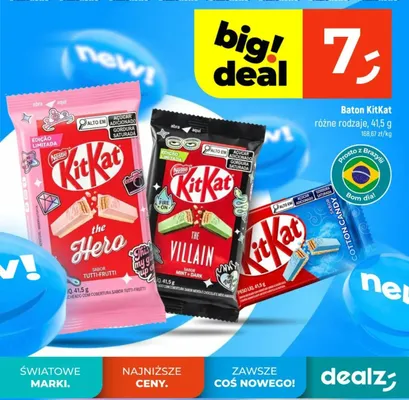 Baton KitKat The Hero Tutti-Frutti promocja w Dealz