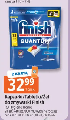 Kapsułki do zmywarki Finish promocja w Leclerc