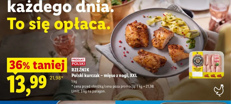 Mięso z nogi kurczaka Rzeźnik XXL promocja w Lidl