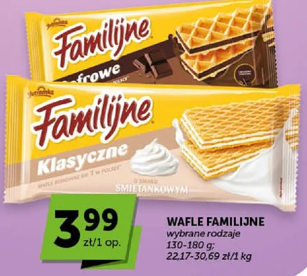 Wafle Familijne kakaowe Jutrzenka promocja w ABC