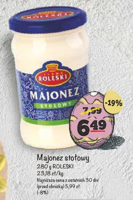 Majonez stołowy promocja w Arhelan
