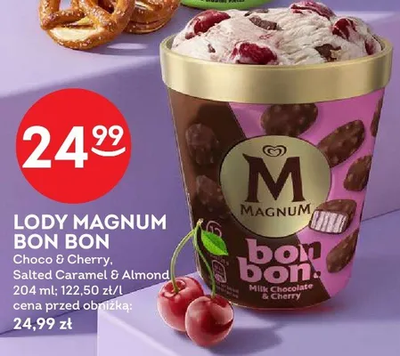 Lody Magnum Bon Bon Salted Caramel & Almond promocja w Żabka