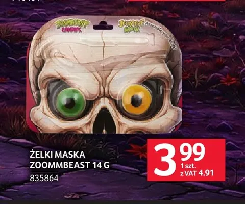 Żelki maska Zoommbeast promocja w Selgros