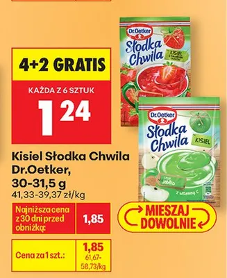 Kisiel Słodka Chwila promocja w Biedronka