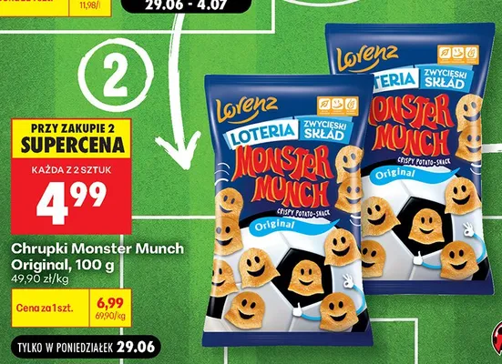 Chrupki Lorenz Monster Munch Original promocja w Biedronka