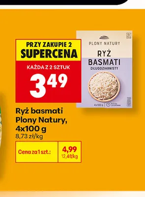 Ryż basmati Plony Natury promocja w Biedronka