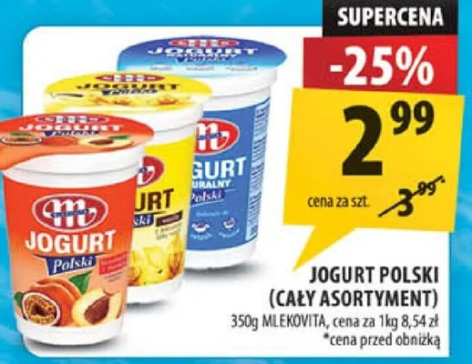Jogurt Polski (cały asortyment) Mlekovita promocja w Arhelan