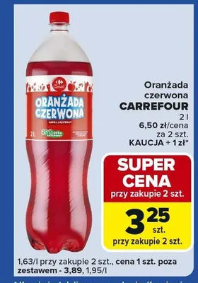 Oranżada czerwona promocja w Carrefour Express
