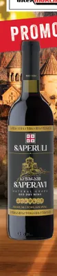 Wino czerwone Saperuli Saperavi promocja w Intermarche