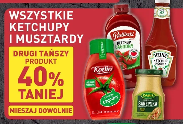 Ketchup łagodny Pudliszki promocja w Aldi
