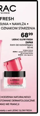 Krem-żel rozświetlający zapas Lierac Glow Fresh promocja w Ziko Dermo