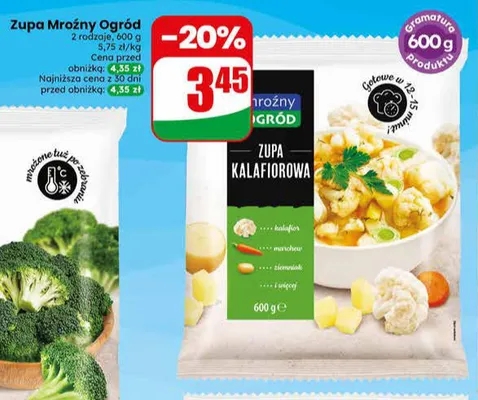 Zupa kalafiorowa Mroźny Ogród promocja w Dino