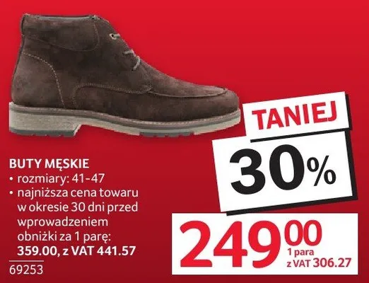 Buty męskie rozmiary 41-47 promocja w Selgros