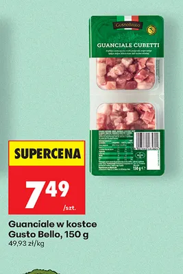 Guanciale w kostce Gusto Bello promocja w Biedronka