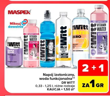 Woda funkcjonalna Dr Witt Zero promocja w Carrefour