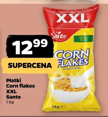 Płatki Corn Flakes XXL Sante promocja w Netto