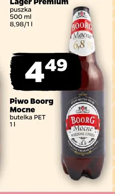 Piwo Boorg Mocne promocja w Netto