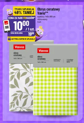 Obrus ceratowy Vavio 140x180 cm promocja w POLOmarket