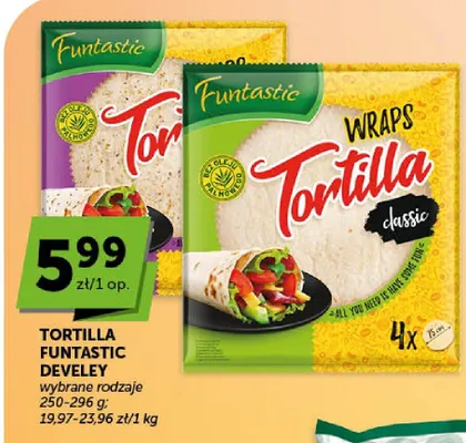 Tortilla Funtastic Develey promocja w Euro Sklep