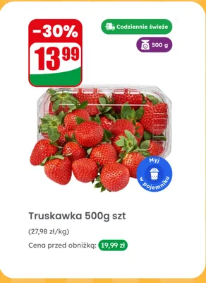 Truskawka 500 g promocja w Dino