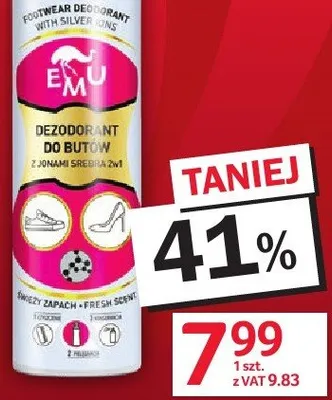 Dezodorant do obuwia EMU promocja w Selgros