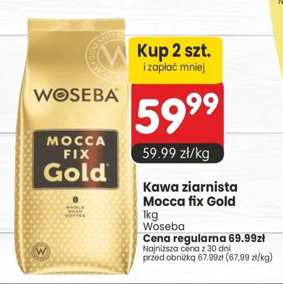 Kawa ziarnista Mocca fix Gold Woseba promocja w Market Point