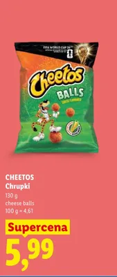 Chrupki Cheetos cheese balls promocja w Lidl