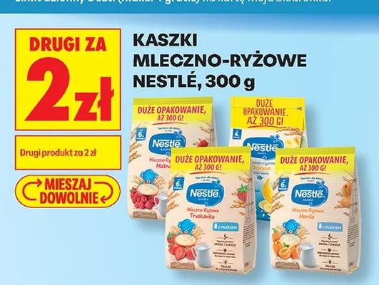 Kaszka mleczno-ryżowa Nestlé Truskawka promocja w Biedronka