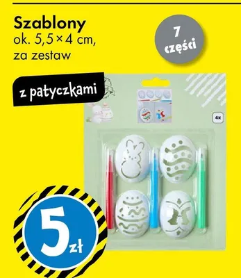 Szablony z patyczkami promocja w Tedi