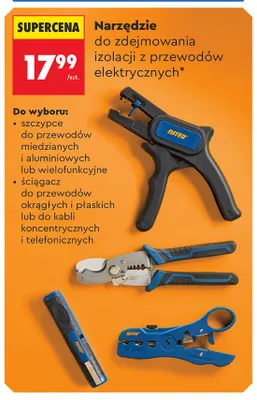 Szczypce do przewodów miedzianych i aluminiowych NITEO promocja w Biedronka