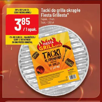 Tacki do grilla okrągłe Fiesta Grillesta promocja w POLOmarket