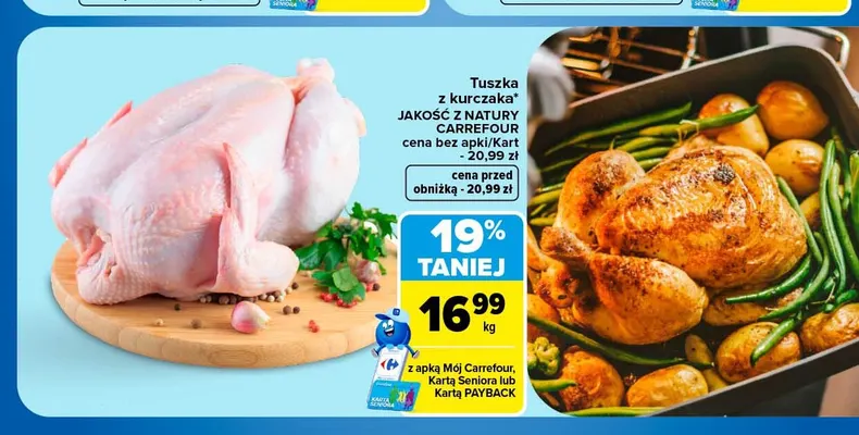 Tuszka z kurczaka Jakość z Natury Carrefour promocja w Carrefour
