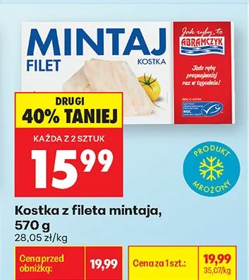 Kostka z fileta mintaja promocja w Biedronka