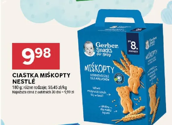 Ciastka Miśkopty Gerber promocja w Stokrotka