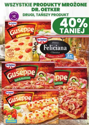 Zapiekanka Baguette Guseppe Tomato & Cheese 2-pak Dr. Oetker promocja w Dino