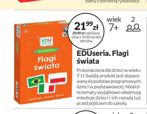 Gra EDUseria Flagi świata promocja w Empik