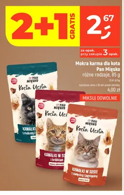Mokra karma dla kota kawałki w sosie z królikiem Pan Mięsko Kocia Uczta promocja w Dealz