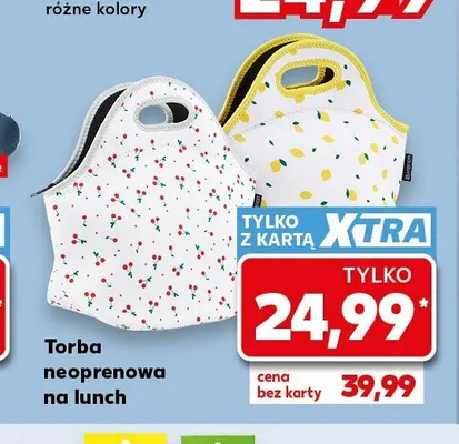 Torba neoprenowa na lunch promocja w Kaufland