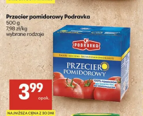 Przecier pomidorowy Podravka promocja w Delikatesy Centrum