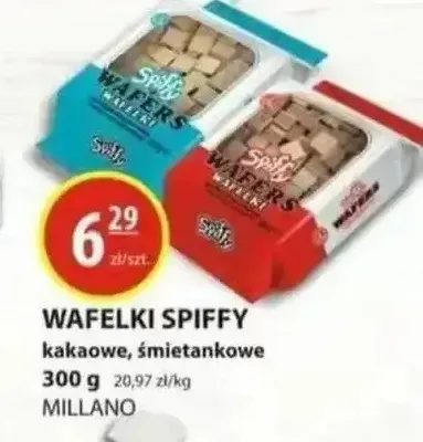 Wafelki Spiffy kakaowe, śmietankowe promocja w Zielony Koszyk